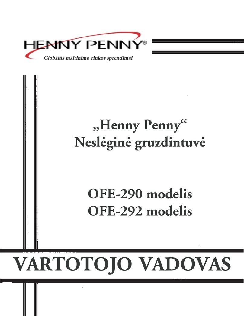 Henny Penny OFE-292 VARTOTOJO VADOVAS