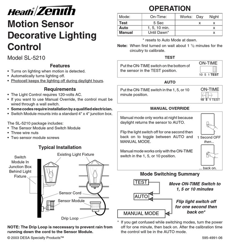 Heath Zenith SL-5210 user manual