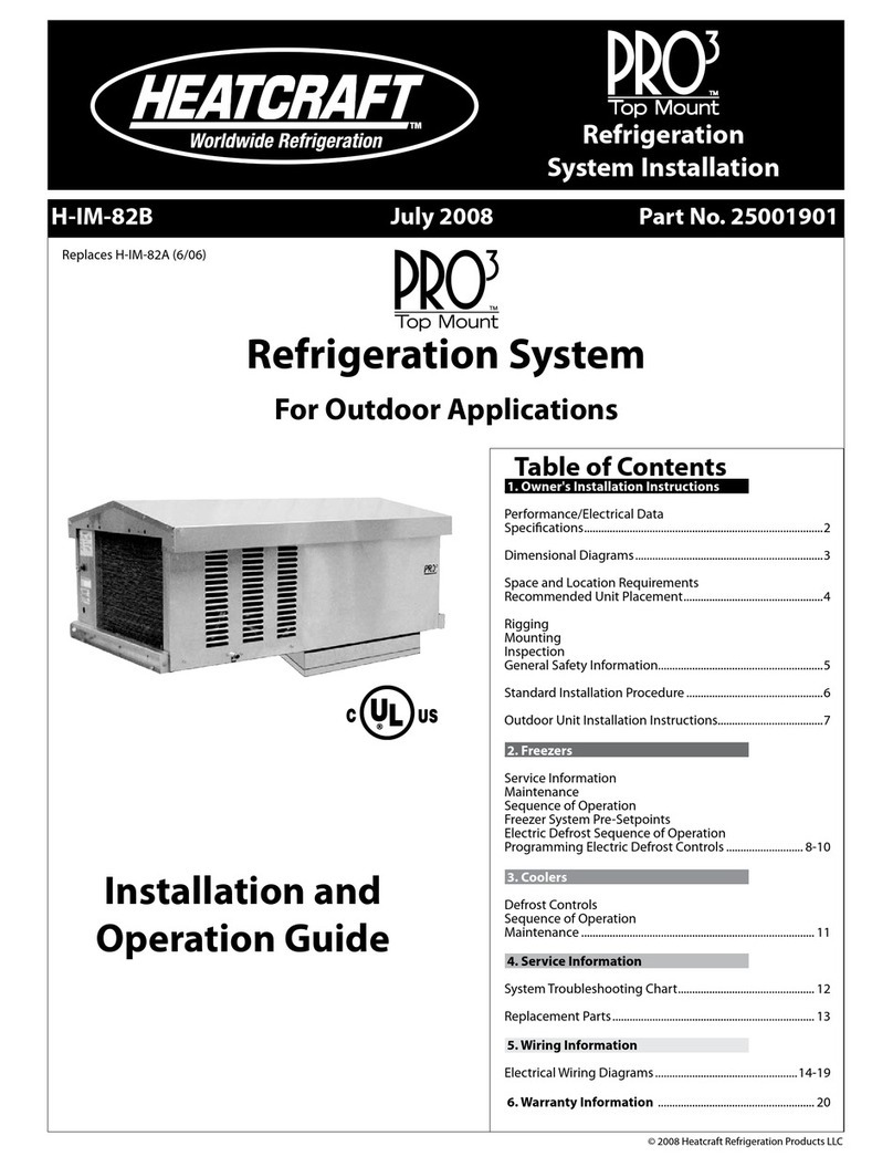 Heatcraft Refrigeration Products Refrigeration System H-IM-82B Installation and operation guide