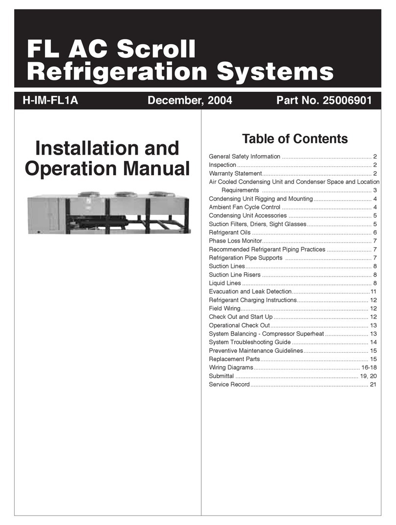 Heatcraft Refrigeration Products H-IM-FL1A Installating and operation manual