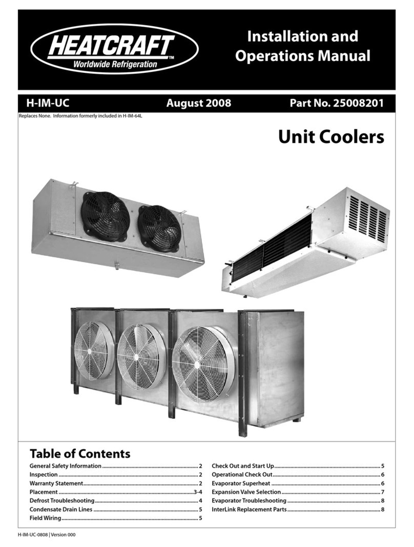 Heatcraft Refrigeration Products Unit Coolers H-IM-UC Installating and operation manual
