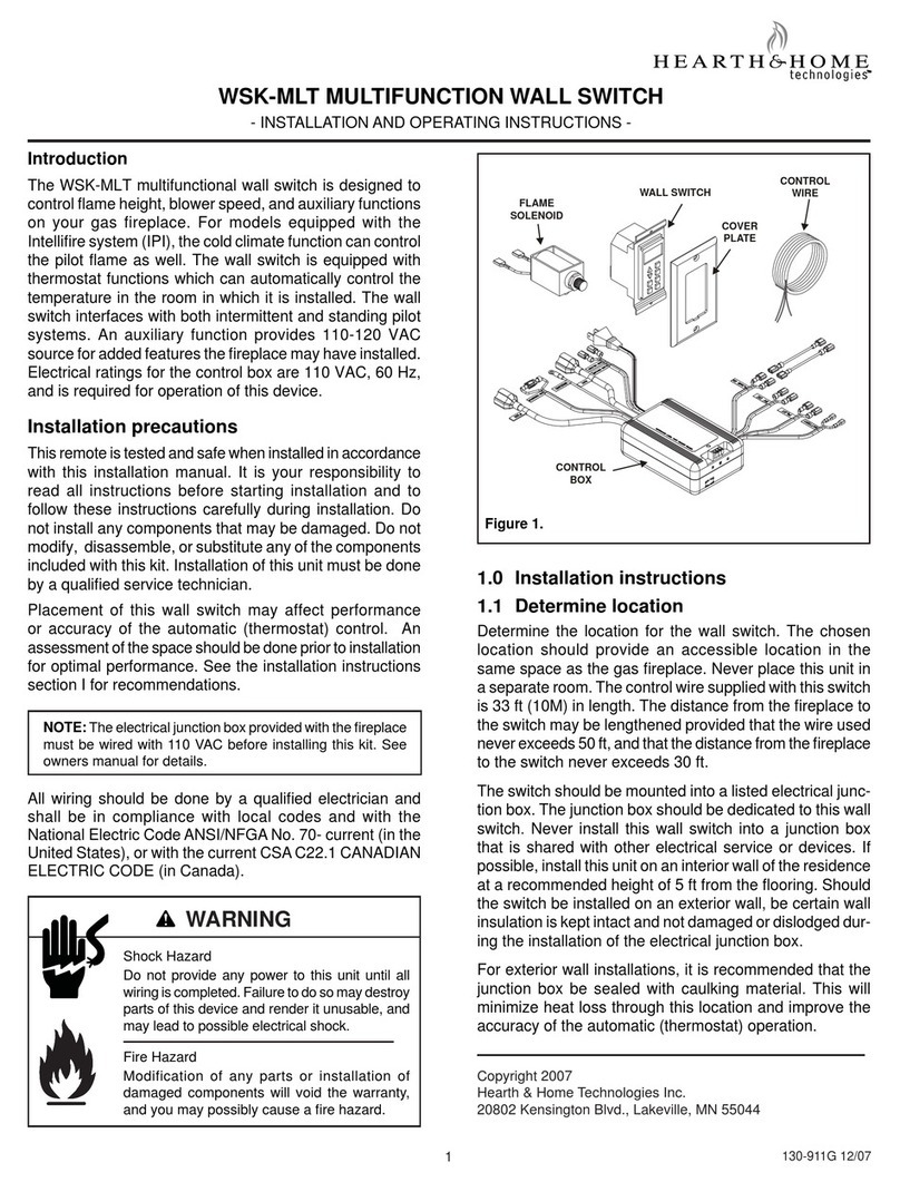 Hearth and Home Technologies WSK-MLT Installation and operating instructions Hearth and Home Technologies WSK-MLT Installation and operating instructions