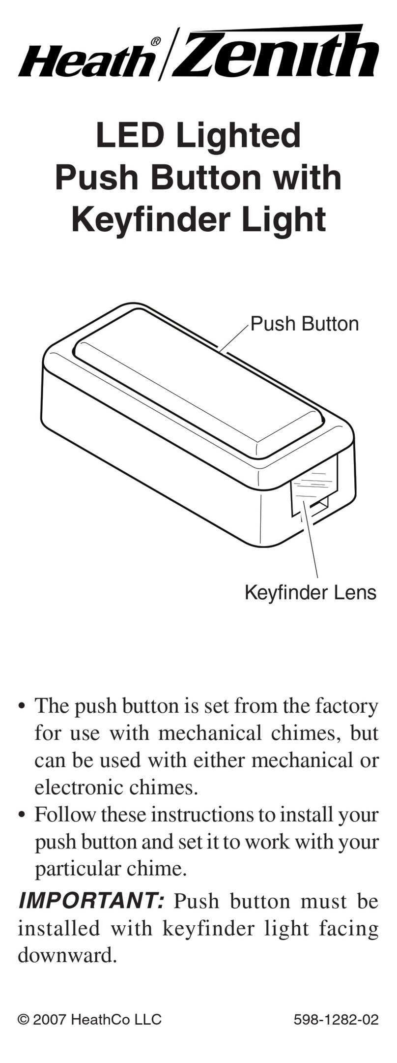 Heath Zenith 598-1282-02 user manual Heath Zenith 598-1282-02 user manual