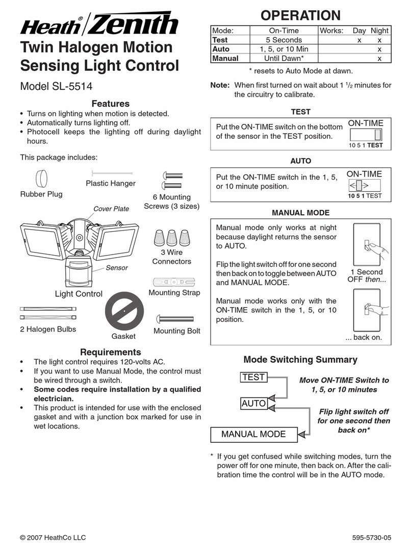 Heath Zenith SL-5514 User manual