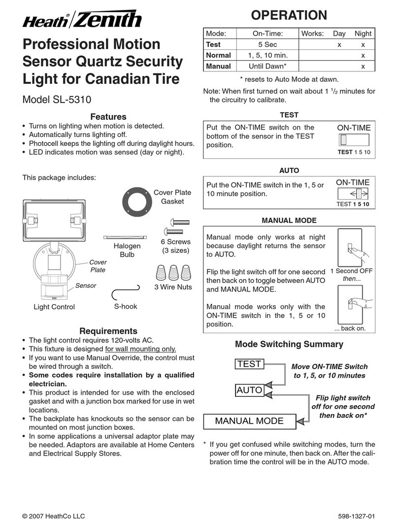 Heath Zenith SL-5310 User manual