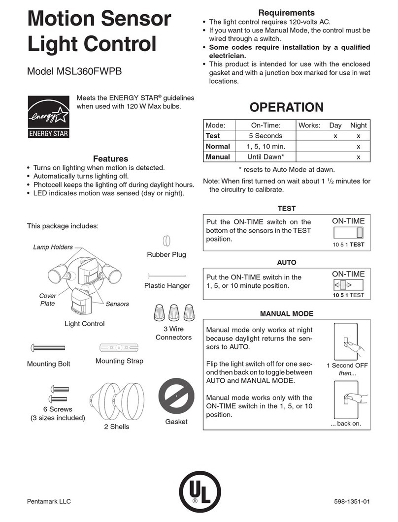 Pentamark MSL360FWPB manual