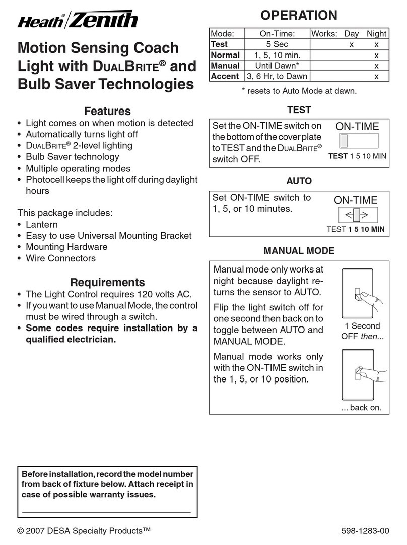 Heath Zenith 598-1283-00 owner's manual