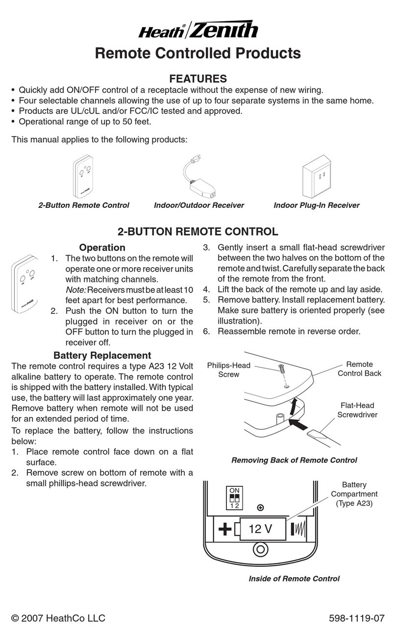 Heath Zenith 598-1119-07 User manual