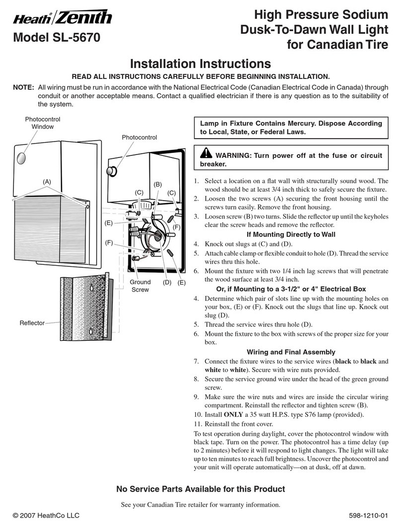 Heath Zenith SL-5670 User manual
