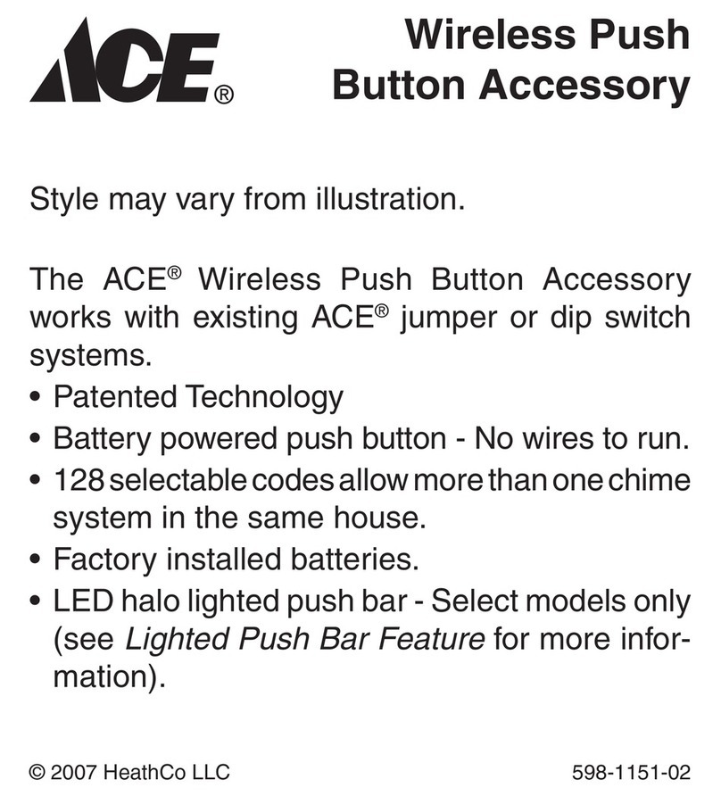 Heath Zenith Wireless Push Button Accessory 598-1151-02 User manual Heath Zenith Wireless Push Button Accessory 598-1151-02 User manual