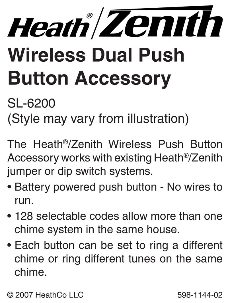 Heath Zenith Wireless Dual Push Button Accessory SL-6200 User manual Heath Zenith Wireless Dual Push Button Accessory SL-6200 User manual