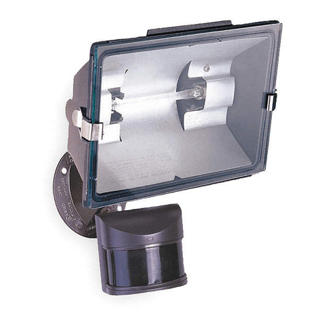 Heath Zenith Motion Sensor Quartz Security Light 2LBN2 Operating instructions and parts manual