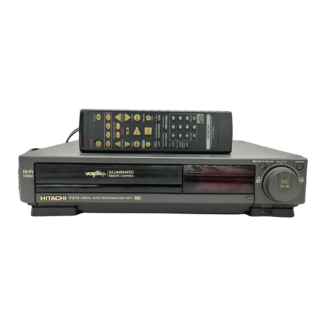 Hitachi VT-F372A User manual