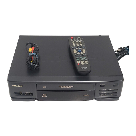 Hitachi VT-F381A owner's manual