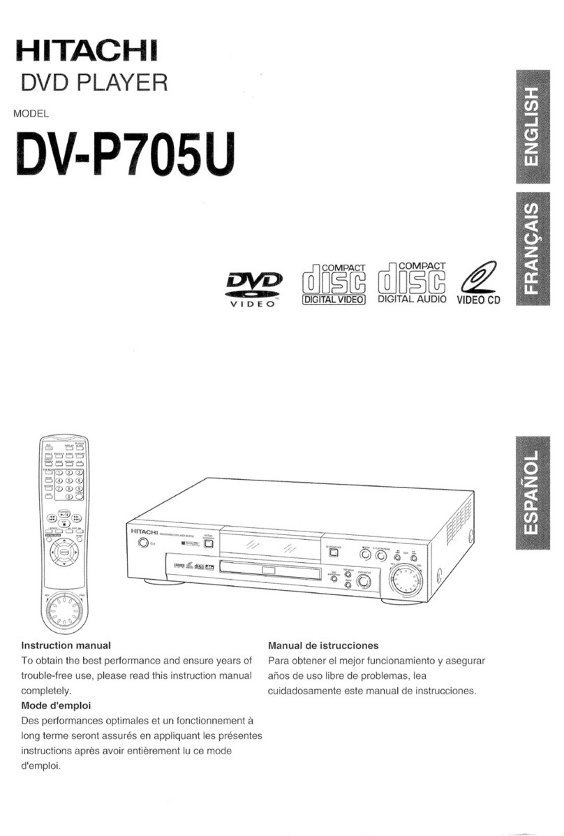 Hitachi DV-P705U User manual