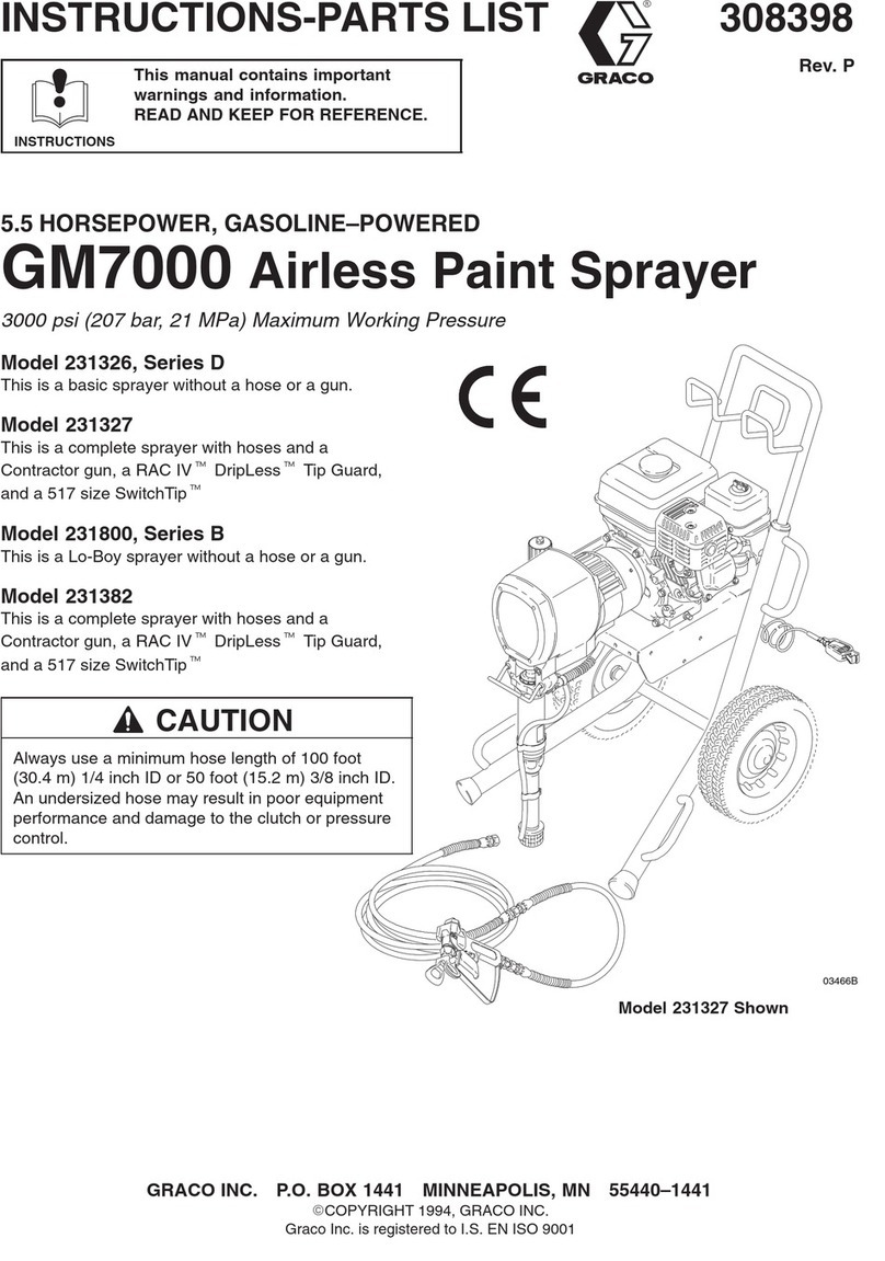 Graco GM7000 231327 Operation manual