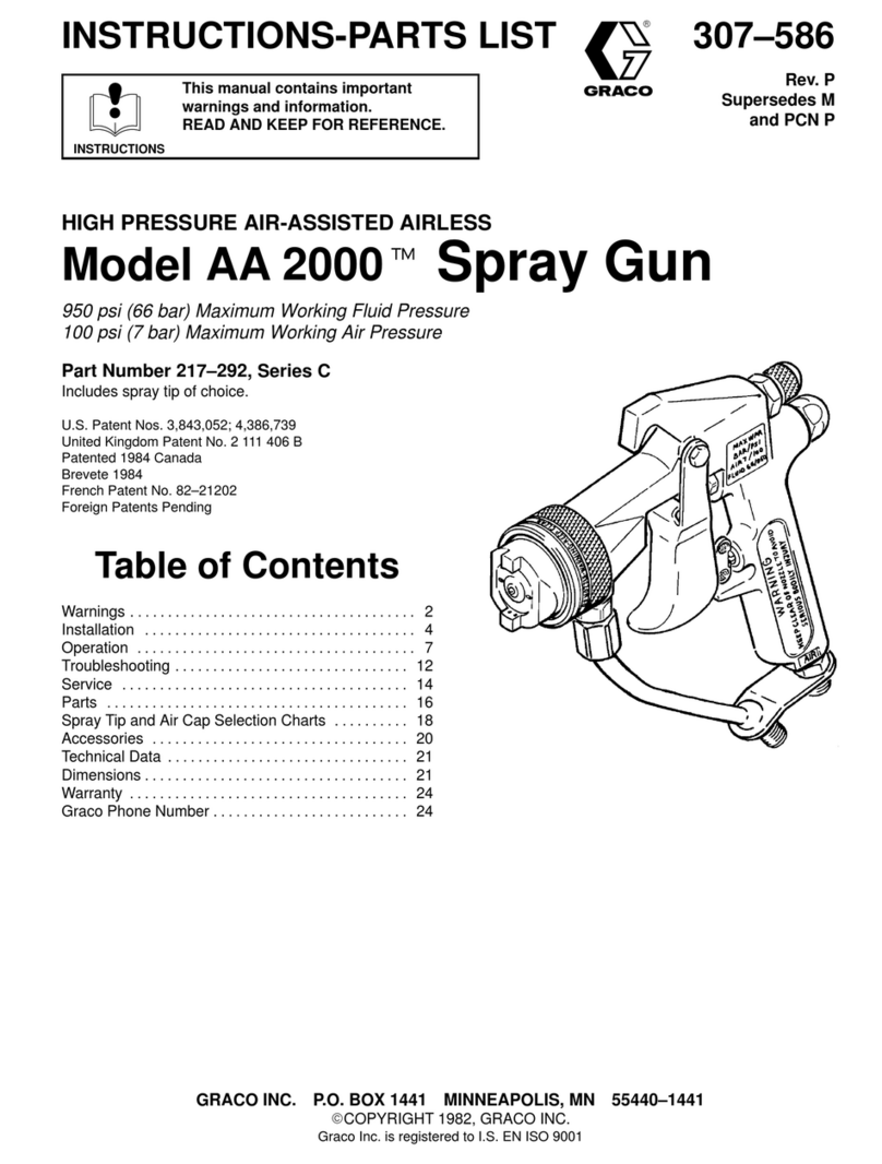 Graco AA 2000 Instructions and parts list Graco AA 2000 Instructions and parts list