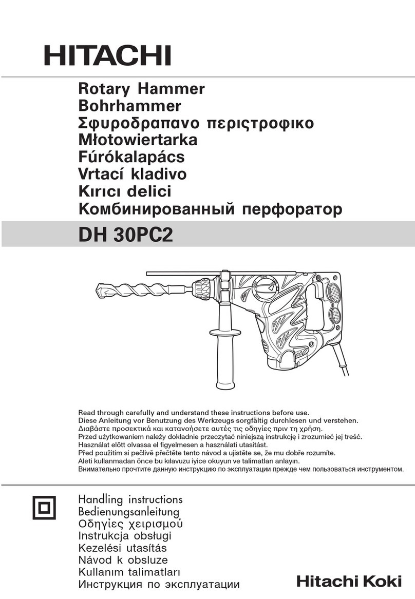 Hitachi DH 30PC2 Handling instructions