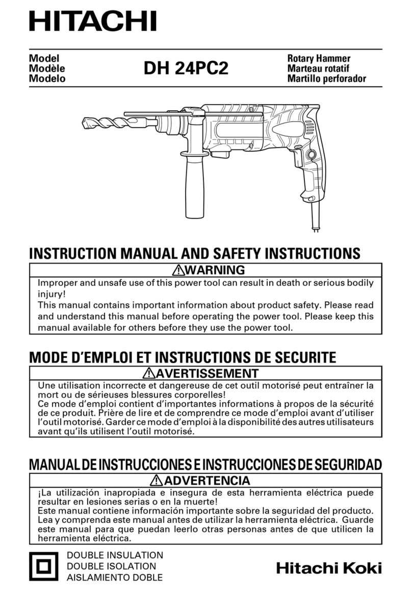 Hitachi DH 24PC2 Instruction Manual