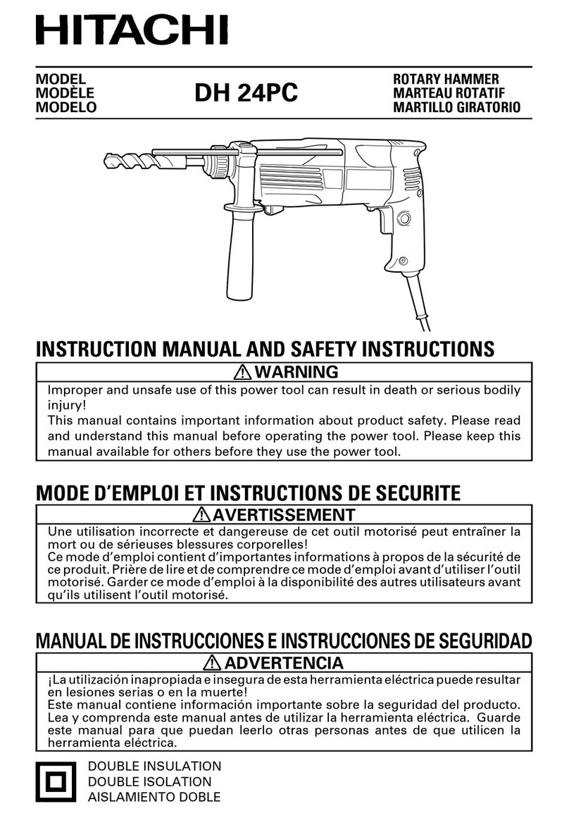 Hitachi DH 24PC Instruction and safety manual