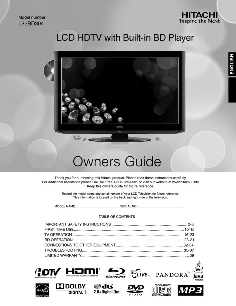 Hitachi L32BD304 User manual