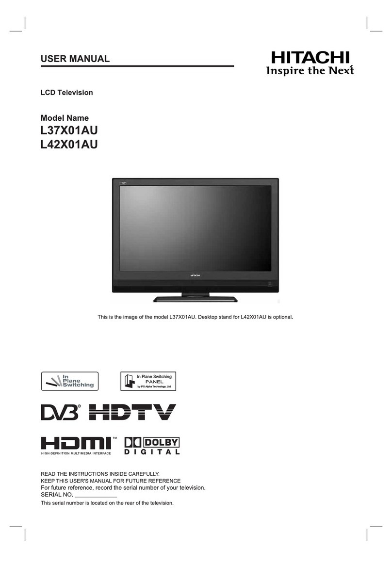 Hitachi L37X01AU user manual