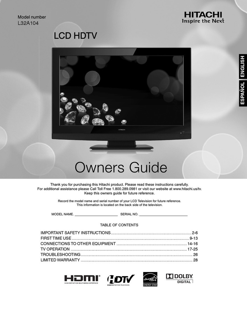 Hitachi L32A104 User manual
