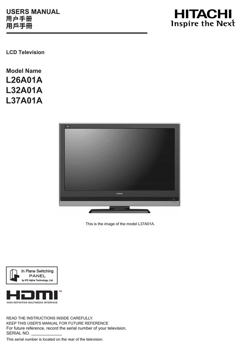 Hitachi L26A01A User manual