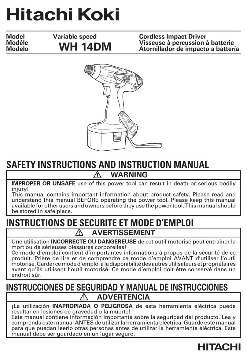Hitachi WH14DM Instruction Manual