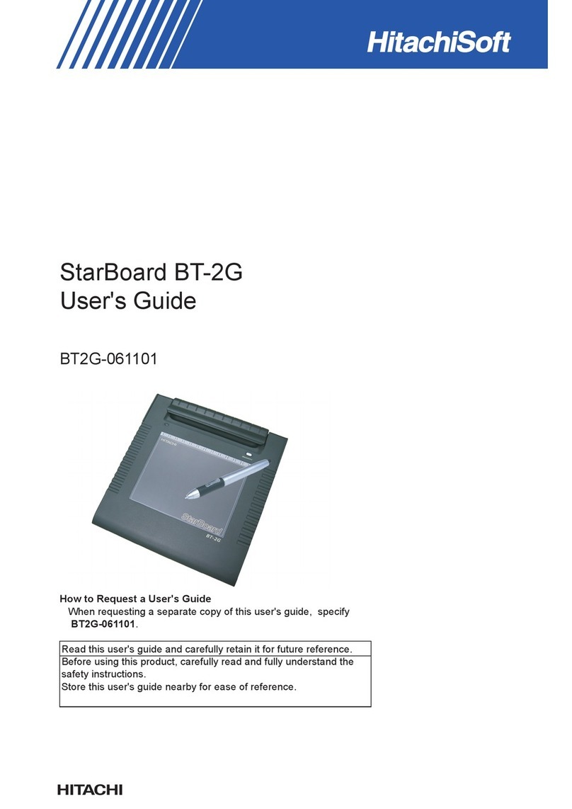 HitachiSoft StarBoard BT-2G User manual
