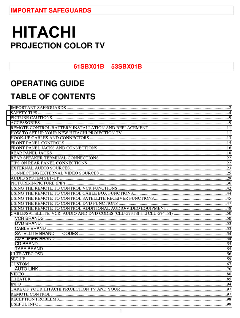 Hitachi 61SBX01B User manual