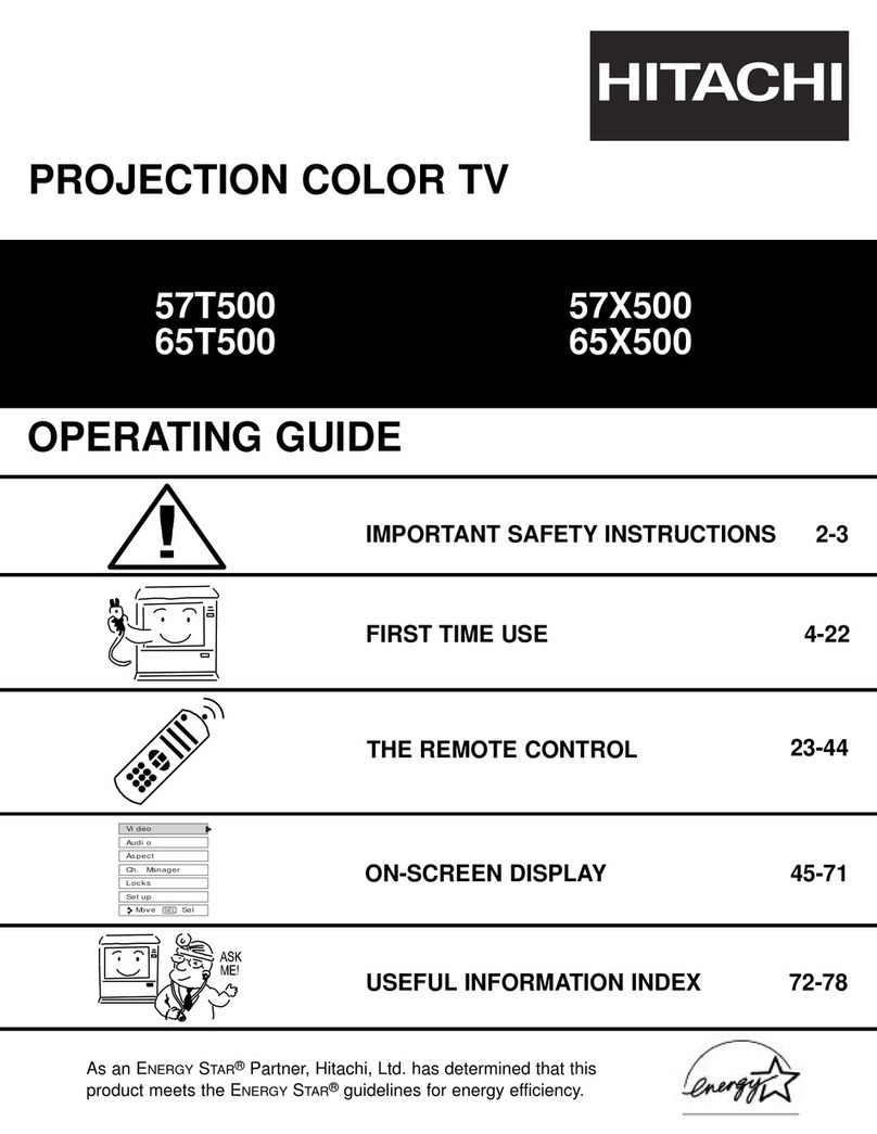 Hitachi 57T500A User manual