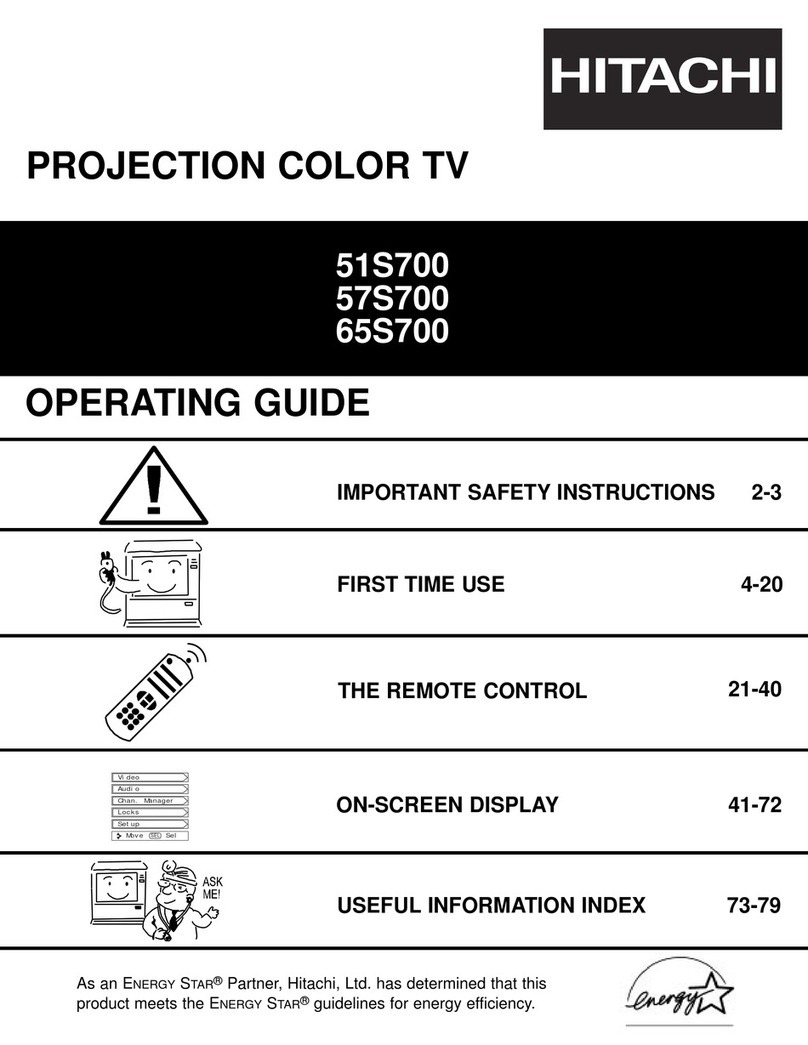 Hitachi 51S700 User manual Hitachi 51S700 User manual