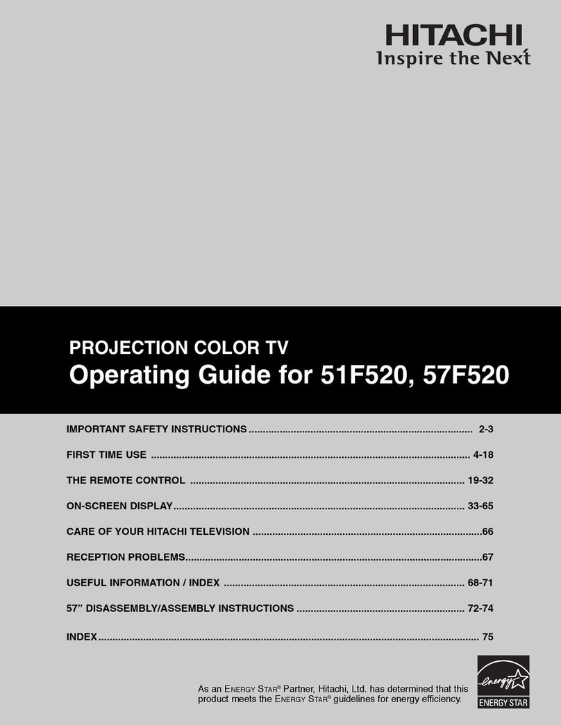 Hitachi 51F520 operating guide Hitachi 51F520 operating guide