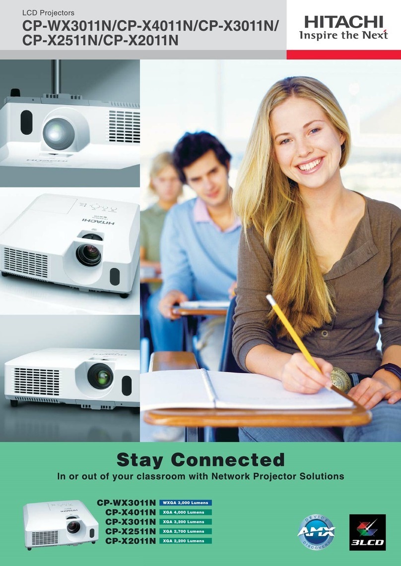 Hitachi CP-WX3011N User manual