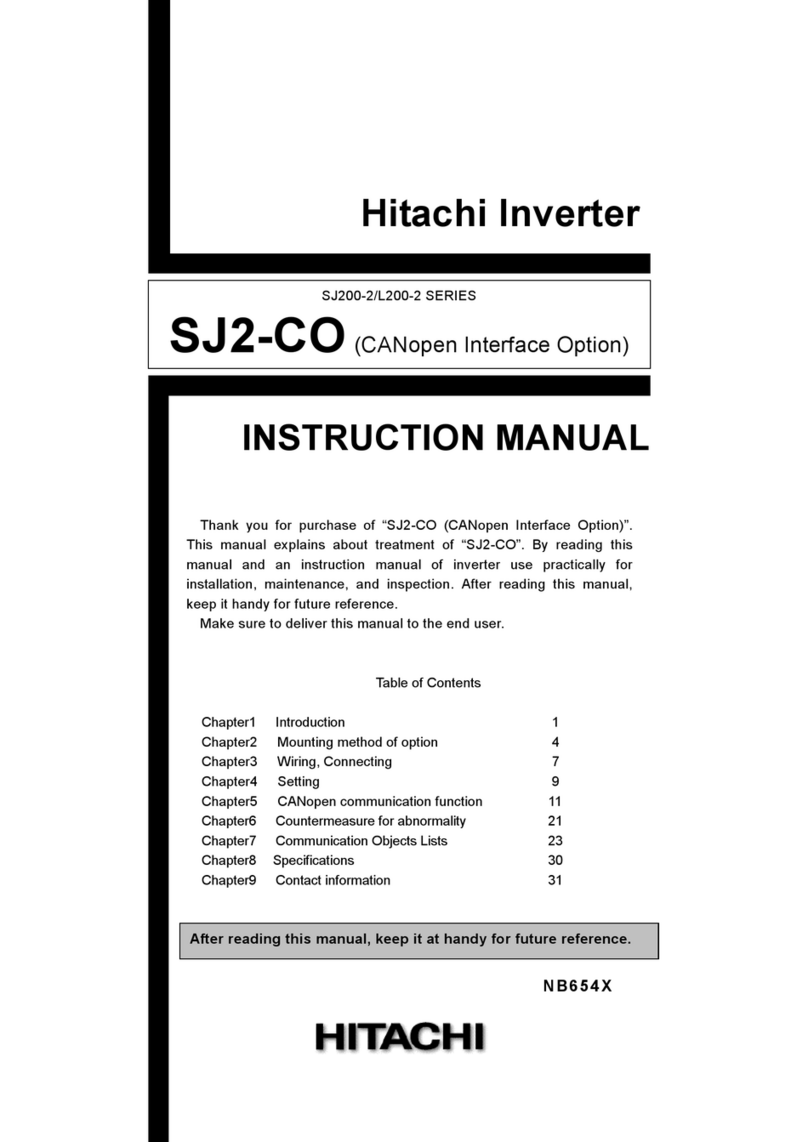 Hitachi SJ2-CO instruction manual