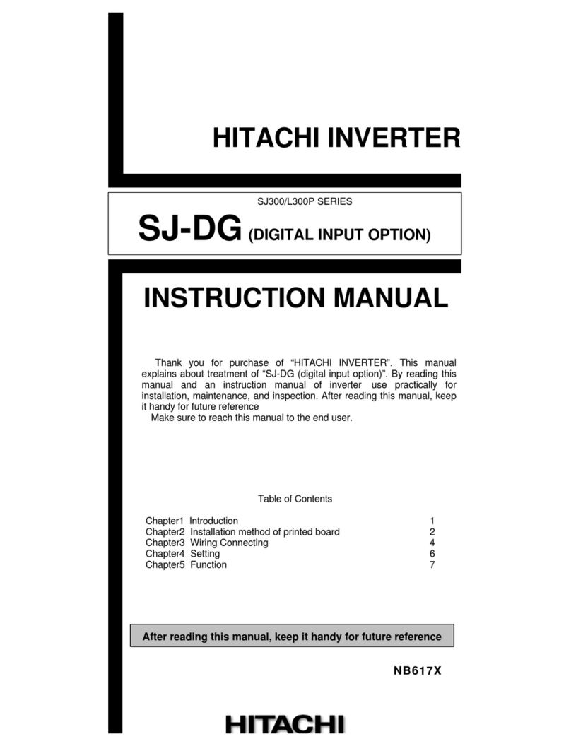 Hitachi SJ-DG instruction manual