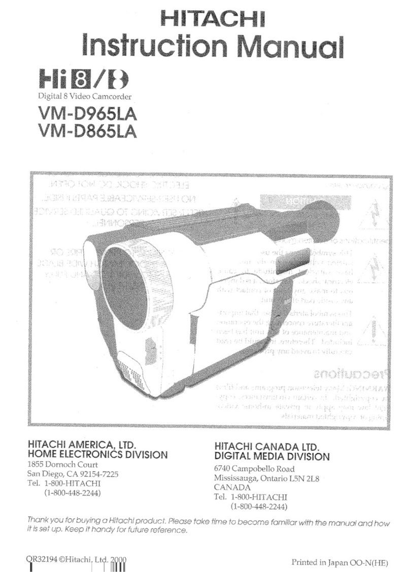 Hitachi VM-D965LA User manual