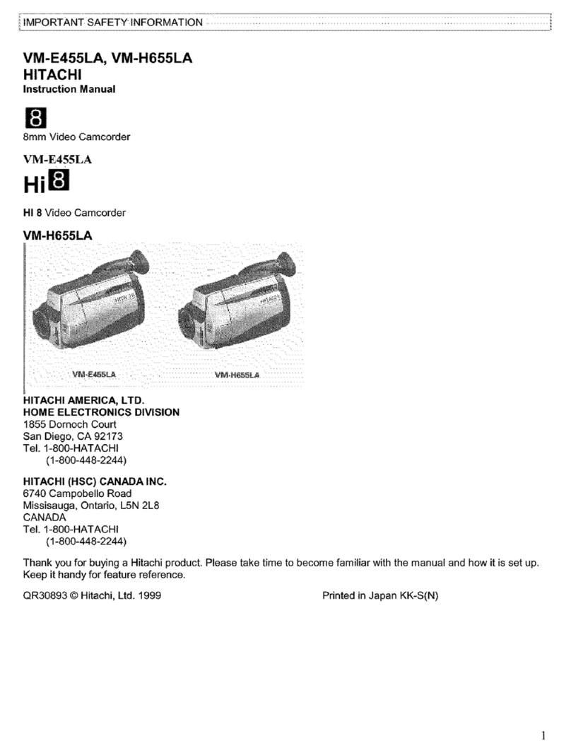 Hitachi VM H 655 LA User manual