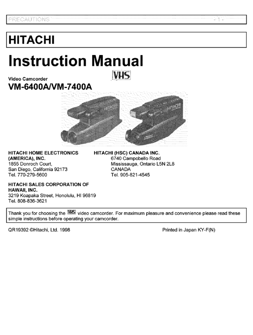 Hitachi VM-6400A - Camcorder User manual