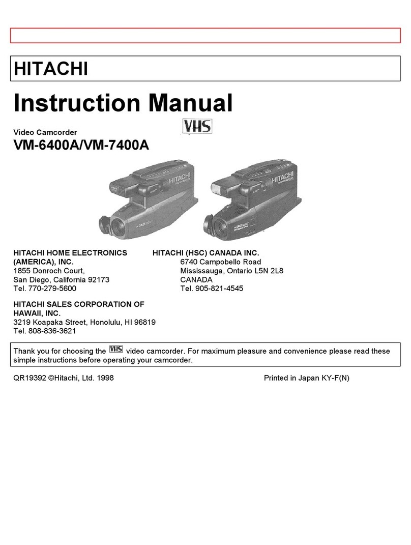 Hitachi VM-7400A instruction manual