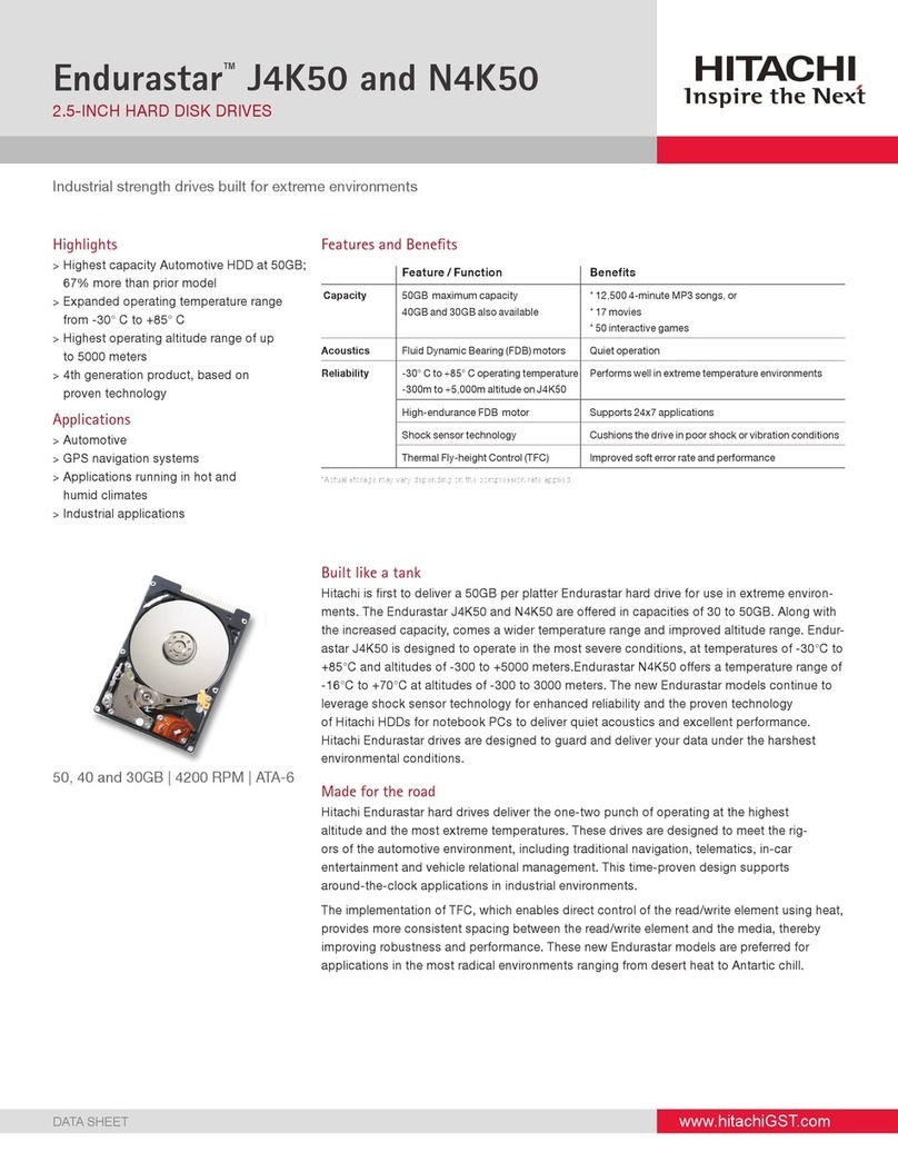 Hitachi Endurastar J4K50 User manual