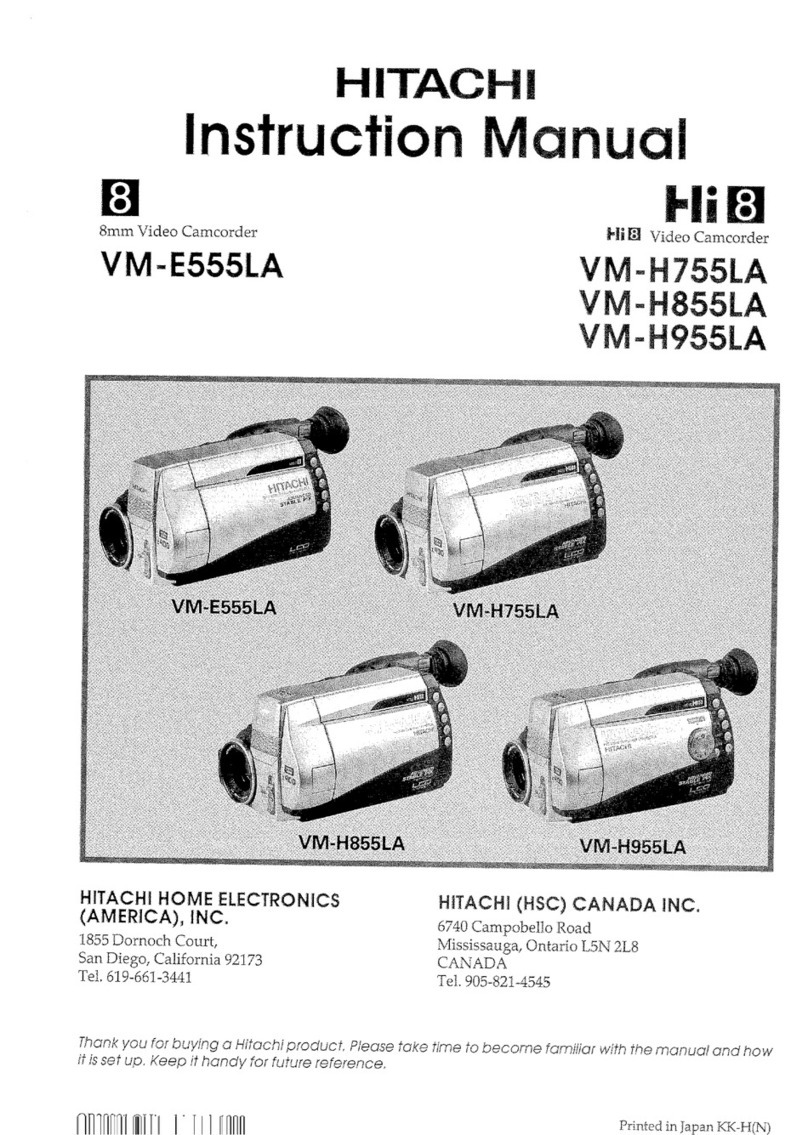 Hitachi VMH-755LA - Camcorder instruction manual