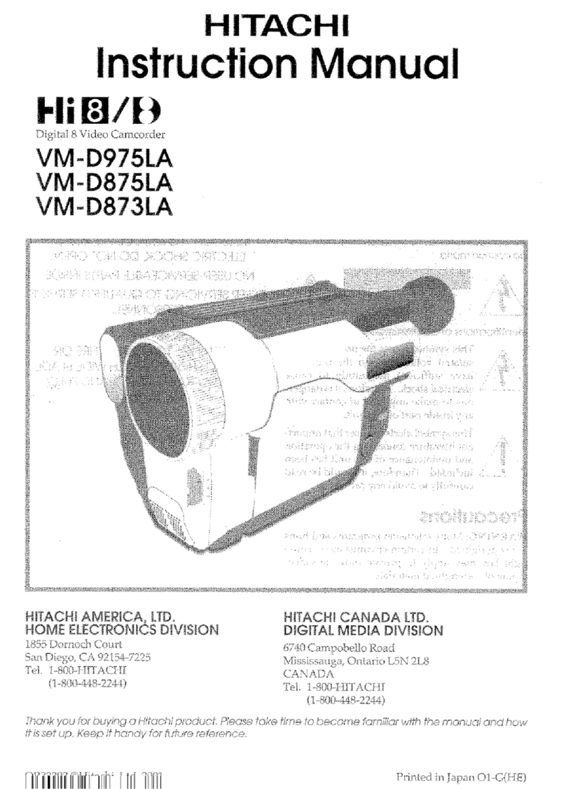 Hitachi VM-D875LA instruction manual