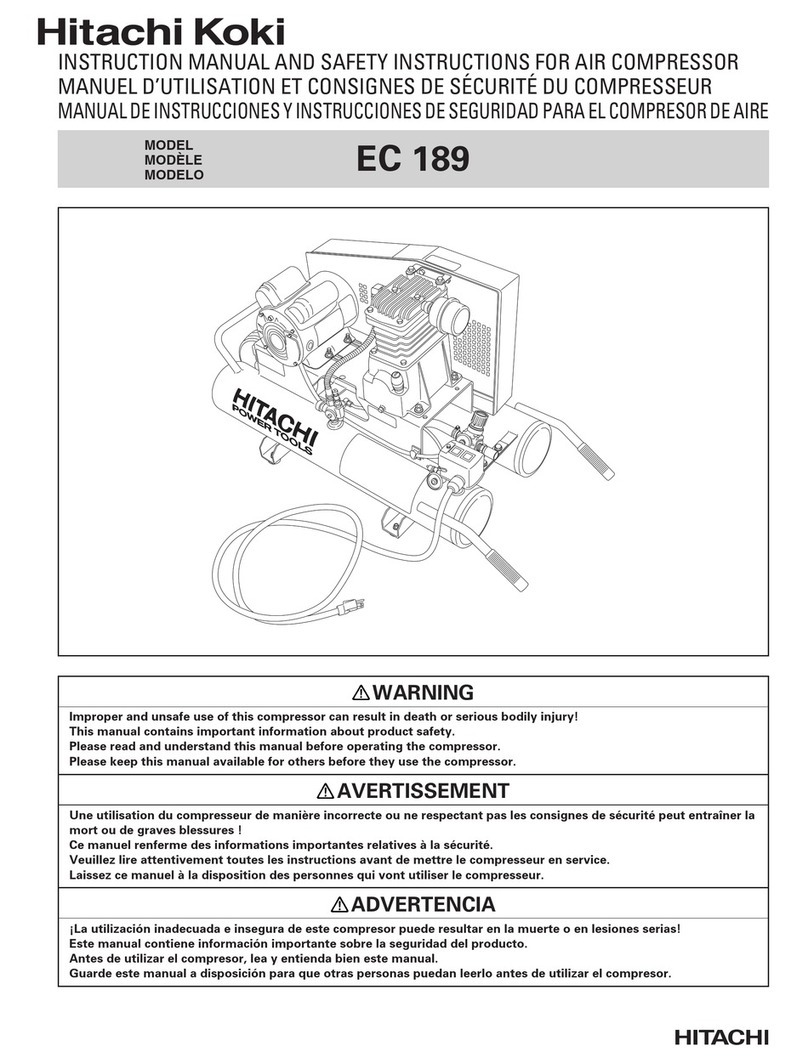 Hitachi Koki EC 189 Instruction manual and safety instructions