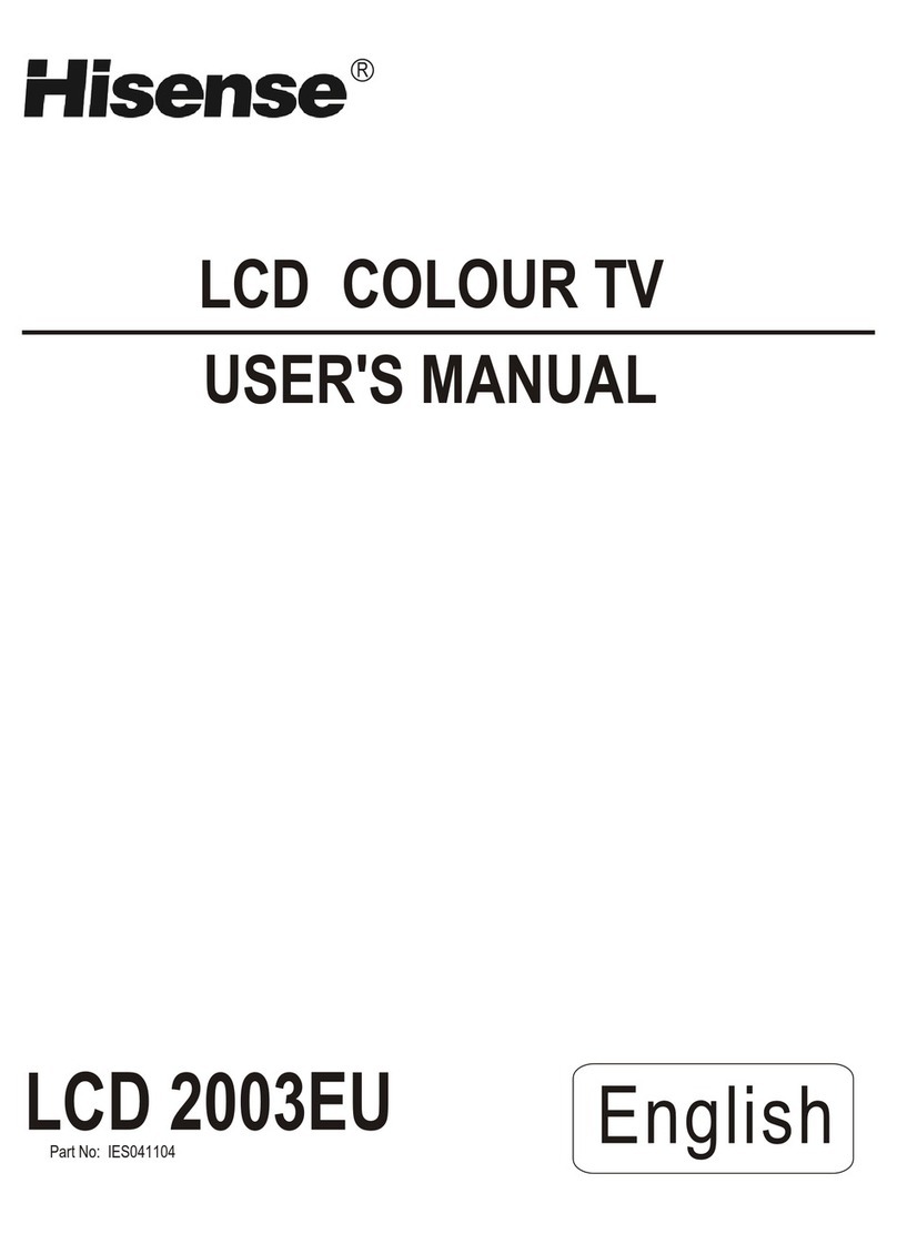 Hisense LCD COLOUR TV User manual
