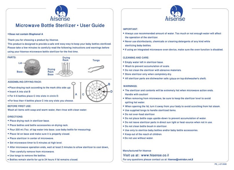 Hisense Sterilizer user guide