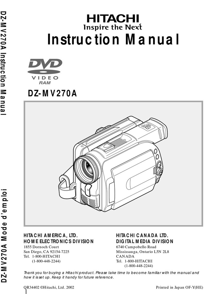 Hitachi DZ-MV270A - Camcorder User manual