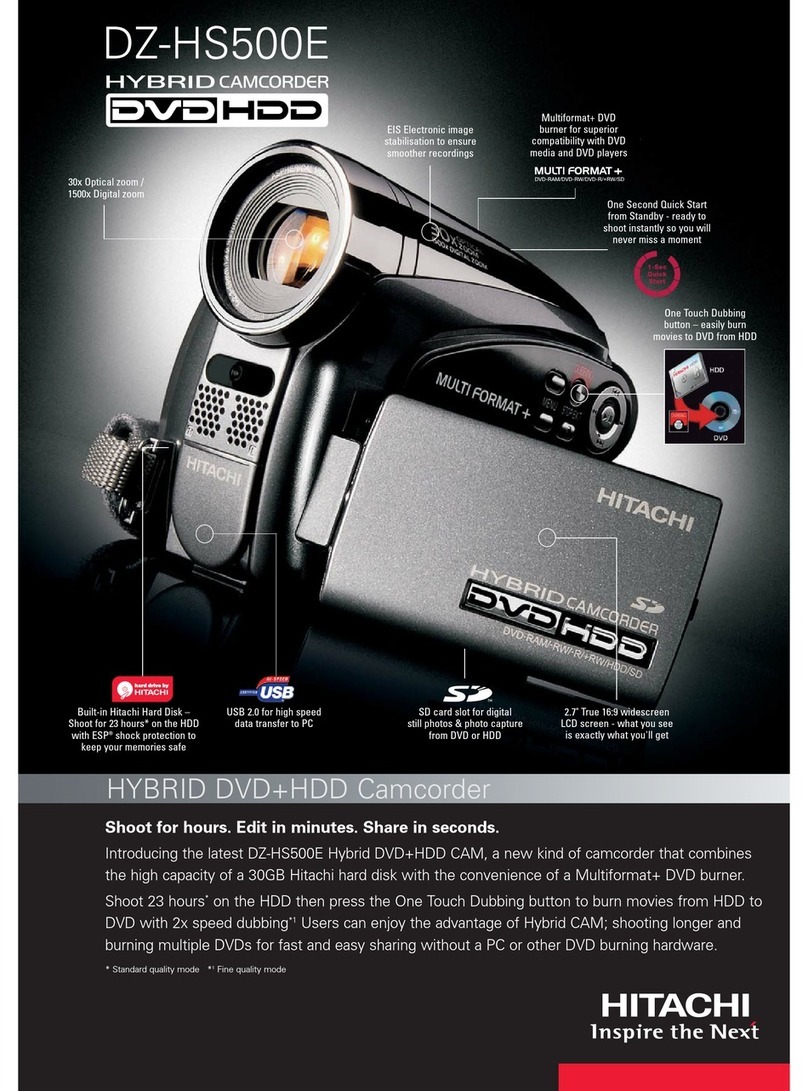 Hitachi DZ-HS500E User manual