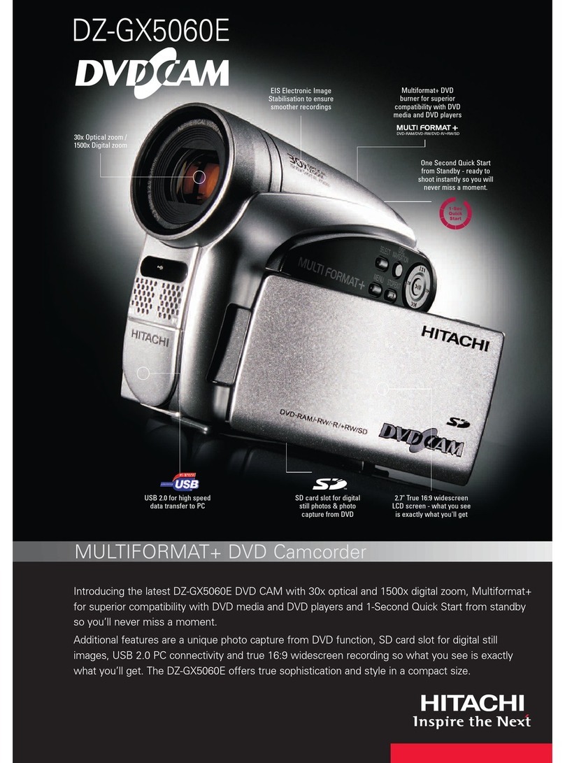 Hitachi DZ-GX5060E UK Technical specifications